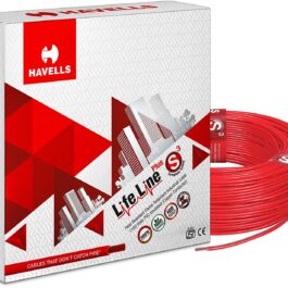Havells Lifeline Cable WHFFDNRA11X0 1 sq mm Wire (Red)